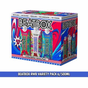 Beatbox Variety R/W/B 6pk