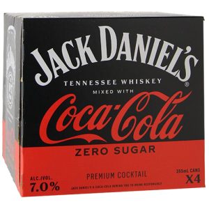 Jack & Coke Zero 4pk