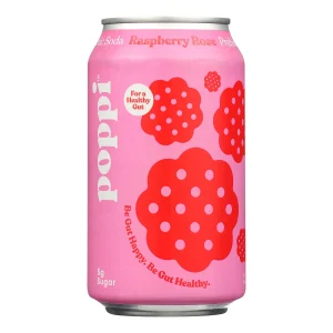 Poppi Raspberry Rose 12oz can