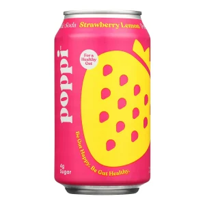 Poppi Strawberry Lemo 12oz can