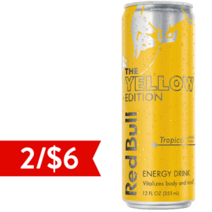 Red Bull Yellow 12oz Can
