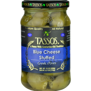 Tassos Blue Cheese Olives 13oz