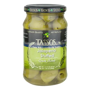 Tassos Jalapeno Olives 13oz