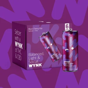 Wynk Cherry THC seltzer 6CAN