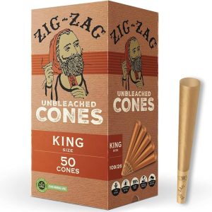 Zig Zag Unbleached Cones King