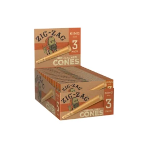 Zig Zag Unbleached Cones King